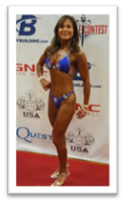 Stephanie on Competition Day